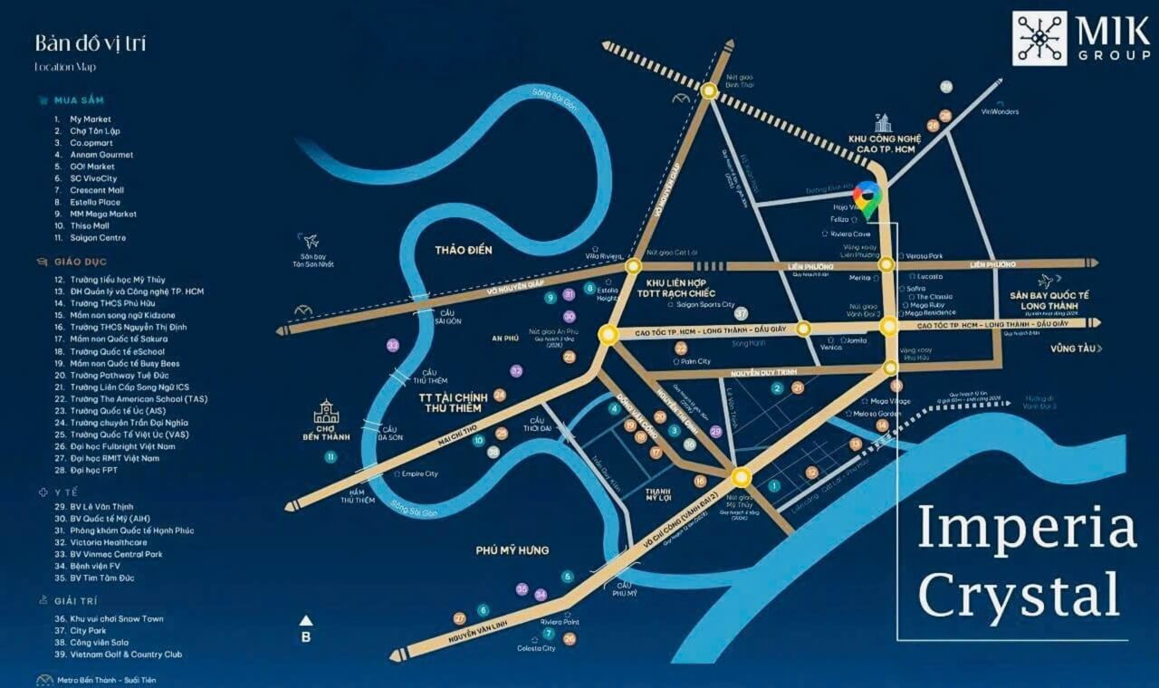 vị trí dự án imperia crystal